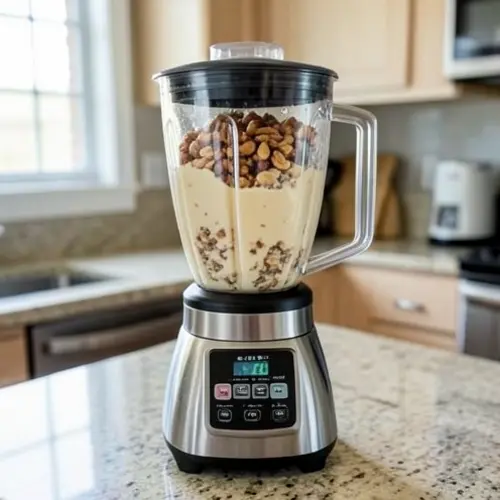 Batidora para frutos secos y mantequillas caseras qué tener en cuenta con vaso resistente, frutos secos enteros y textura cremosa en cocina doméstica