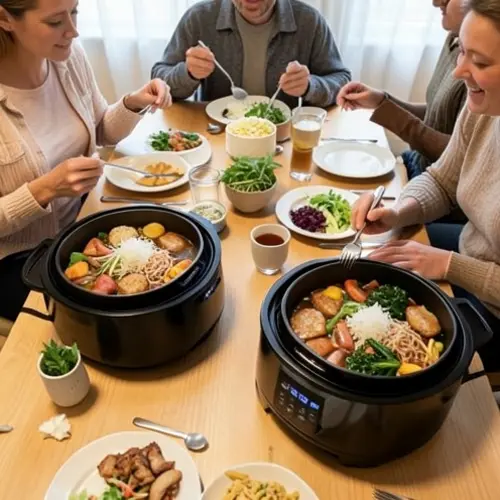 Freidora de aire para una pareja con comparación entre cesta compacta y cesta con más superficie útil en una cocina real