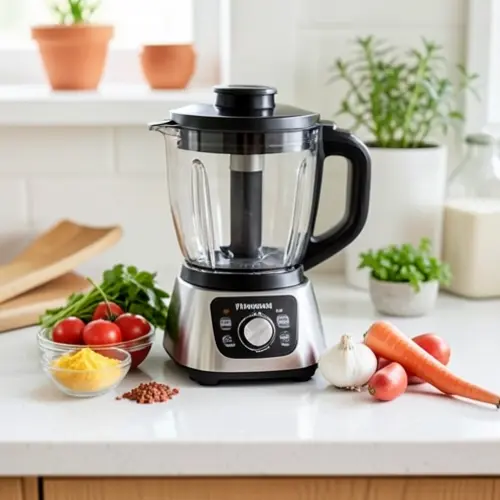 Thermomix sobre encimera con ventilación libre, tandas pequeñas y uso doméstico sin sobrecarga