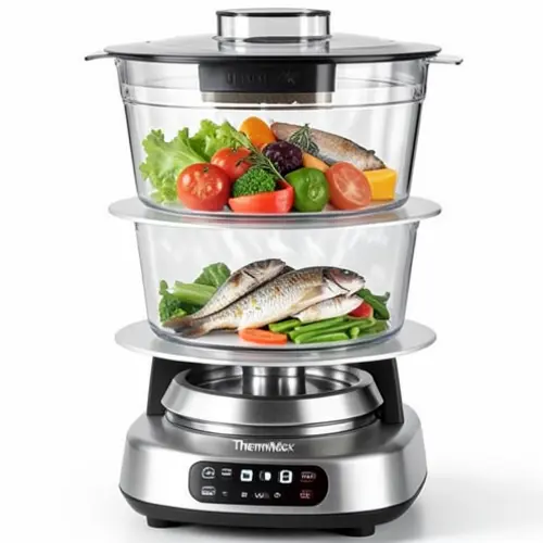 Que capacidad necesitas en el cestillo o vaporera del robot de cocina con verduras y pescado repartidos por niveles