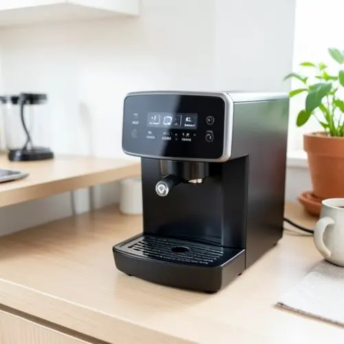Cafetera para oficina en casa que mirar antes de comprar con deposito accesible, poco ruido y espacio de trabajo ordenado